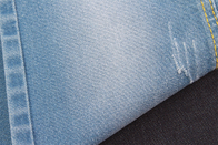9.2oz কটন পলিয়েস্টার স্প্যানডেক্স ডেনিম ফ্যাব্রিক পুনর্ব্যবহৃত সুতা গাঢ় নীল সানফোরাইজিং