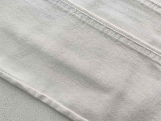 10oz PFD RFD মহিলাদের জন্য সাদা জিন্স কাপড় উচ্চ মানের সুপার প্রসারিত ব্লিচিং ফিনিস চীন কারখানা Weilong থেকে