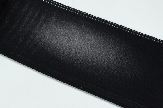 13.5oz সুপার ডার্ক কালো রঙ জিন্ম কাপড় শক্ত 100% কাটন ওয়ার্কার জিন কাপড়ের জন্য পুনর্ব্যবহারযোগ্য গহনা কালো কালো পিছনের অংশ