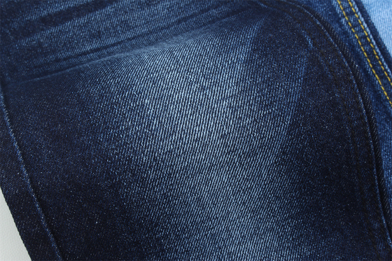 11.5oz জিন্স কাপড় শক্ত 100%C জন্য ব্র্যান্ড স্টাইল জিন্স বয় ফ্রেন্ড স্টাইল নরম হাতের স্পর্শ সুপার গাঢ় নীল রঙ