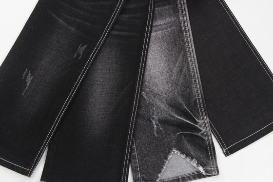 জিন্সের জন্য সুপ্রিম কোয়ালিটি ডার্ক ব্ল্যাক স্ল্যাব স্ট্রেচ ডেনিম ফ্যাব্রিক