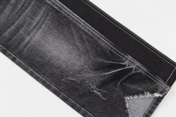 জিন্সের জন্য সুপ্রিম কোয়ালিটি ডার্ক ব্ল্যাক স্ল্যাব স্ট্রেচ ডেনিম ফ্যাব্রিক