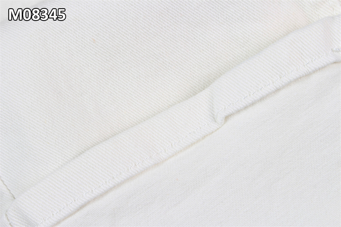9.7OZ রঙ করার জন্য প্রস্তুত হোয়াইট জিন্স ফ্যাব্রিক RFD জিন্স ফ্যাব্রিক Fro পোশাক রঙ