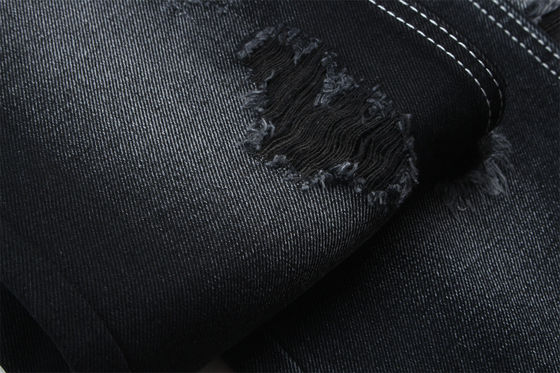 11.5oz Dark Black & Black Backside Denim Fabric Rigid Jeans Fabric For Brand Style Jeans Boy Friend Style