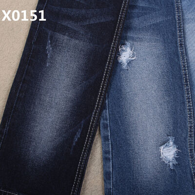 ভালো দাম ১০ ওনস কটন স্প্যান্ডেক্স ইন্ডিগো ব্লু জিন্স কাপড় সস্তা সাশ্রয়ী মূল্যের উচ্চ মানের ভাল প্রসারিত বয়ফ্রেন্ড পরিষ্কার শৈলী অনলাইন