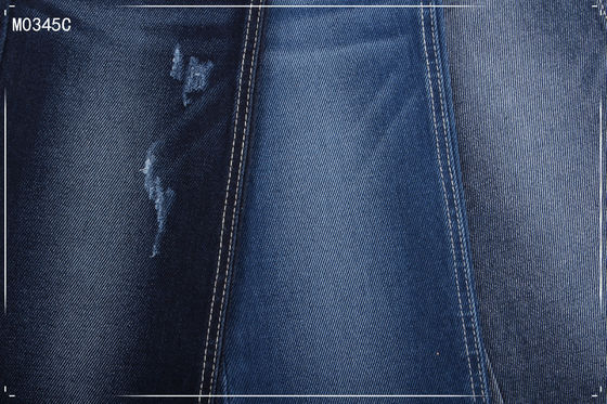 ভালো দাম গা Blue় নীল 10.9oz স্যানফোরযুক্ত 69 কটন 26 পলিয়েস্টার 2 স্পানডেক্স কাঁচা ডেনিম ফ্যাব্রিক অনলাইন