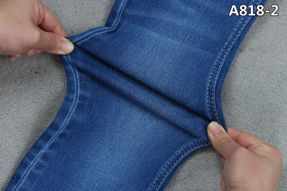 ভালো দাম বাচ্চাদের জিন্সের জন্য 4/1 সাটিন ডেনিম ফ্যাব্রিক নরম জগার ব্লু + কালো ব্যাকসাইড অনলাইন